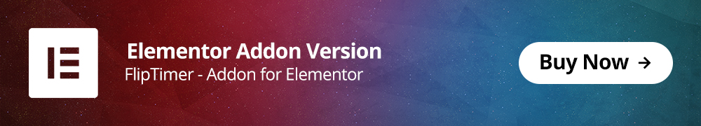 FlipTimer - Module complémentaire pour Elementor