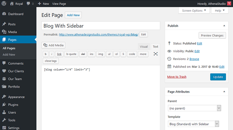 Blog Page