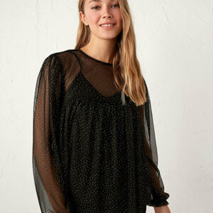 Sheer Overlay Top